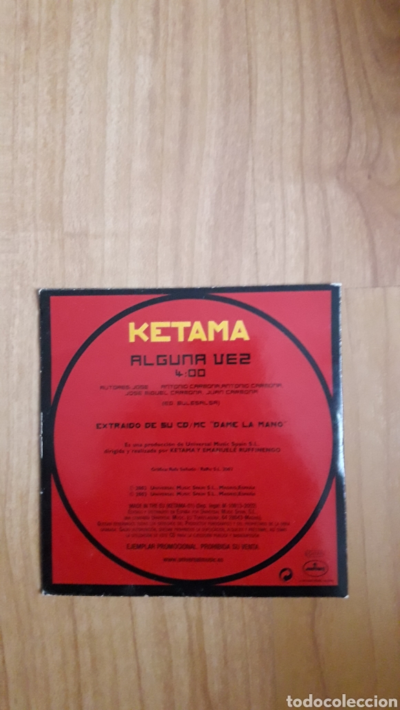 CDs de m&uacute;sica: KETAMA. ALGUNA VEZ - Foto 2