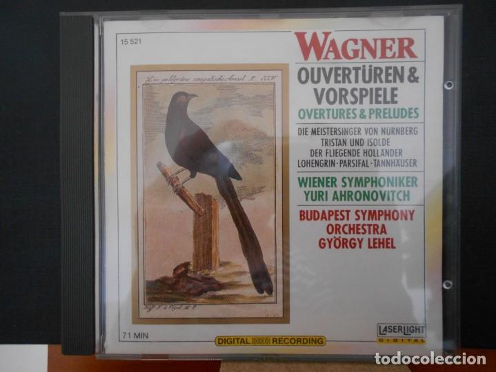 Musik-CDs: WAGNER. OVERT&Uuml;REN & VORSPIELE. OVERTURES & PRELUDES. COMPACTO DE 71 MINUTOS