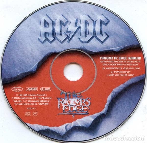 CDs de m&uacute;sica: AC/DC &lrm;&ndash; The Razors Edge - CD audio - Foto 2