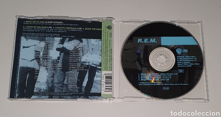 CDs de m&uacute;sica: REM / CD SINGLE / BANG AND BLAME - Foto 2