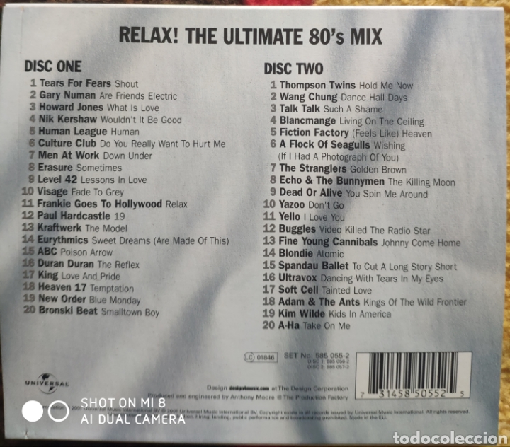 CDs de m&uacute;sica: Relax! The Ultimate 80s Mix - Foto 2