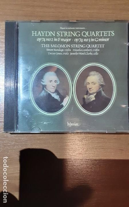 CDs de m&uacute;sica: Haydn: String Quartets, Op. 74/2 & Op. 74/3 Salomon Quartet - Hyperion 1983 - Foto 1