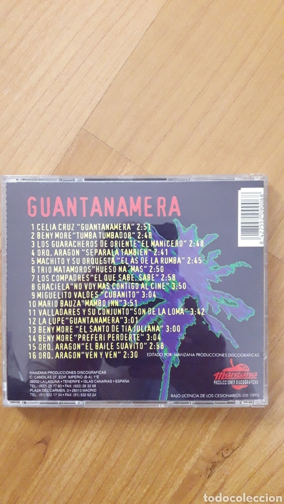 CDs de m&uacute;sica: GUANTANAMERA. 16 VERSIONES ORIGINALES - Foto 2