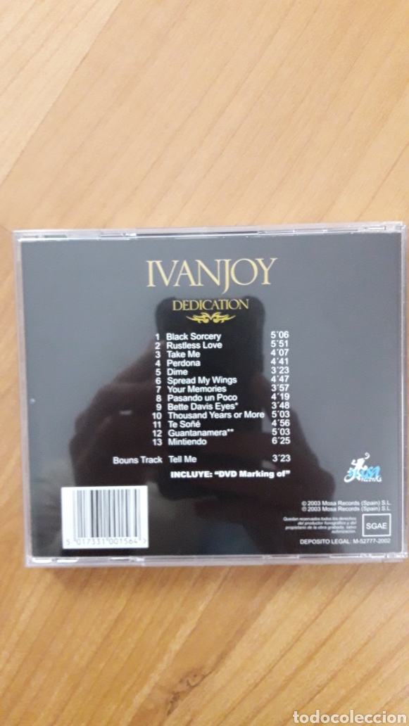CDs de m&uacute;sica: IVANJOY. DEDICATION - Foto 2