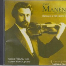 CDs de Música: JOAN MANÉN COLLECTION CD OBRES PER A VIOLÍ I PIANO VOL. 2 2016
