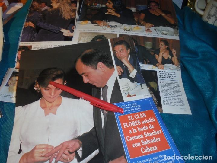 CDs de m&uacute;sica: RECORTE : LOLA FLORES Y SU CLAN, EN LA BODA DE SU SOBRINA. SEMANA, DCMBRE 1989 (#)