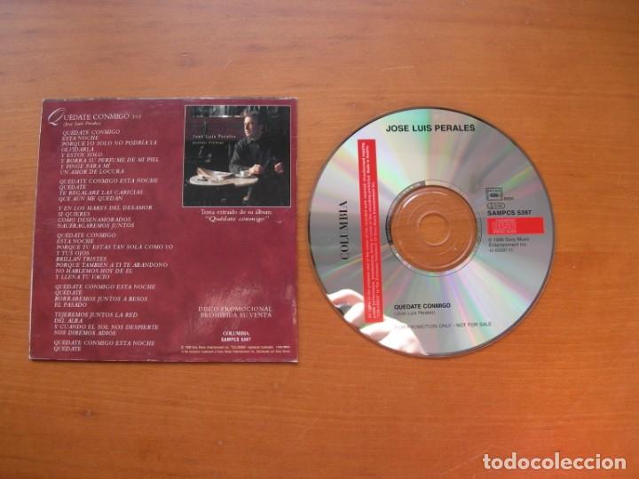 CDs de m&uacute;sica: JOS&Eacute; LUIS PERALES / QU&Eacute;DATE CONMIGO / CD SINGLE - Foto 2