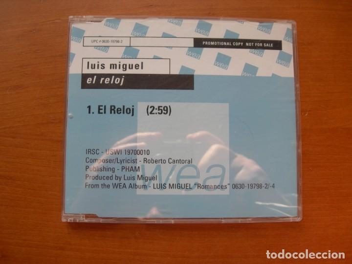 CDs de m&uacute;sica: LUIS MIGUEL / EL RELOJ / CD SINGLE - Foto 1