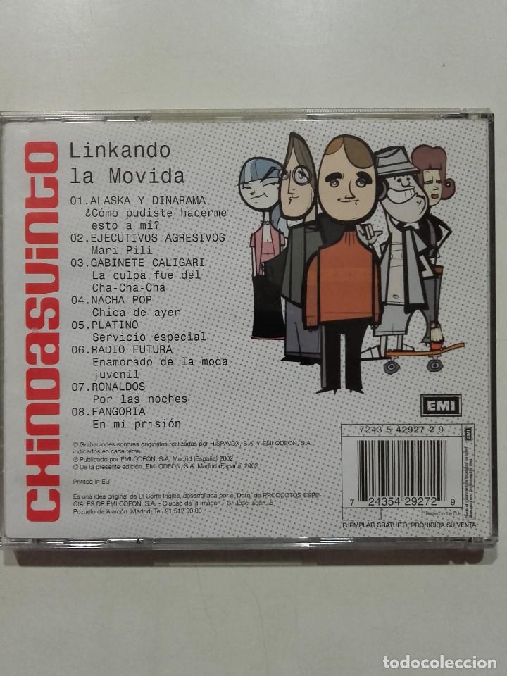 CDs de Música: CHINDASVINTO. LINKANDO LA MOVIDA. CD .FANGORIA, EJECUTIVOS AGRESIVOS, GABINETE CALIGARI - Foto 2 - 231235880