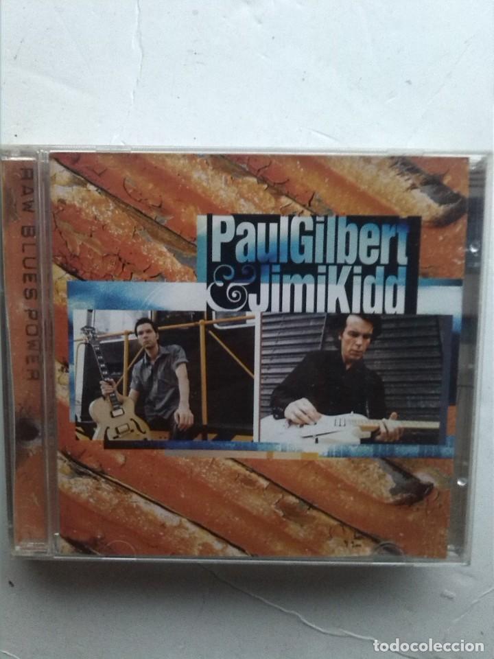 CDs de m&uacute;sica: PAUL GILBERT & JIMI KIDD - RAW BLUES POWER - Foto 1