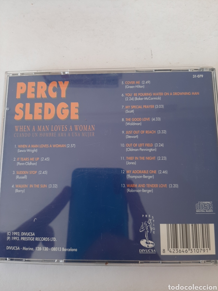 CDs de m&uacute;sica: SCD114 Percy Sledge CD segunda mano - Foto 2