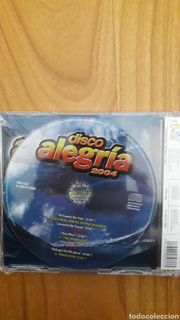 CDs de m&uacute;sica: DISCO ALEGR&Iacute;A 2004. A&Uacute;N RETRACTILADO - Foto 2