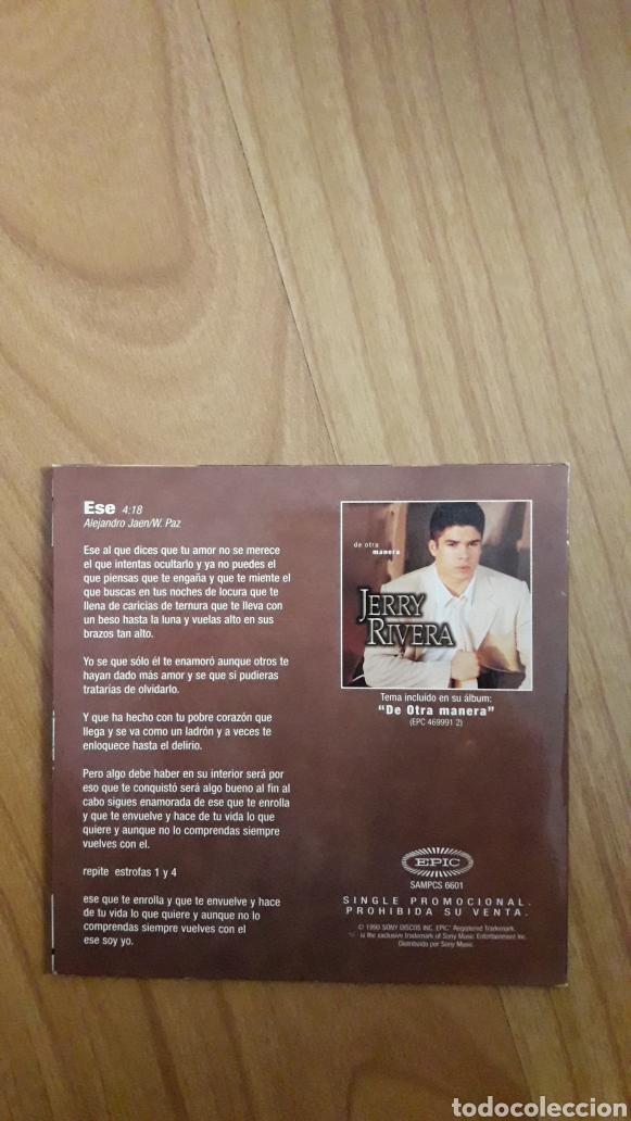 CDs de m&uacute;sica: ALEJANDRO RIVERA. ESE - Foto 2