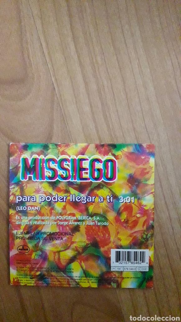CDs de m&uacute;sica: MISSIEGO. PARA PODER LLEGAR A TI - Foto 2