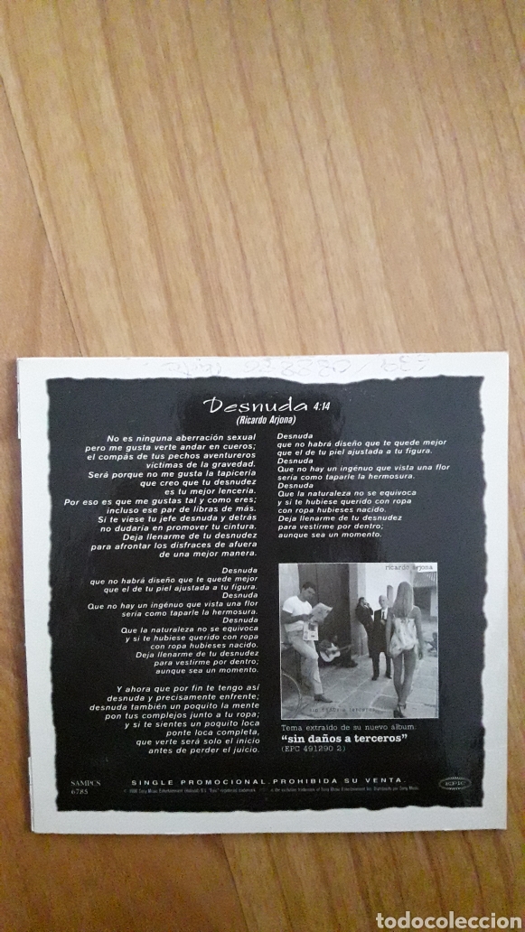 CDs de m&uacute;sica: RICARDO ARJONA. DESNUDA - Foto 2