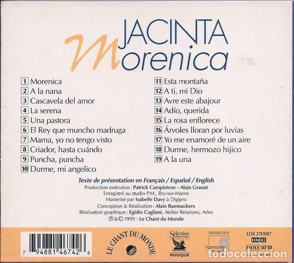 CDs de m&uacute;sica: Jacinta - Morenica - CD digipack - Foto 2