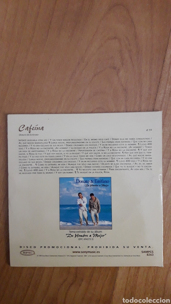 CDs de m&uacute;sica: DONATO & EST&Eacute;FANO. CAFE&Iacute;NA - Foto 2