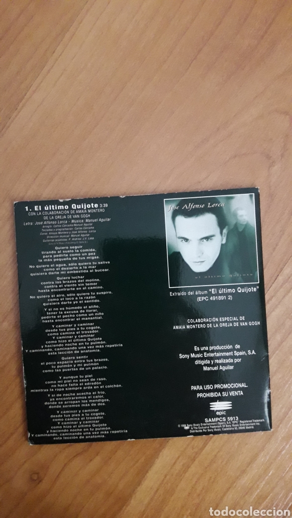 CDs de m&uacute;sica: JOS&Eacute; ALFONSO LORCA. EL &Uacute;LTIMO QUIJOTE - Foto 2