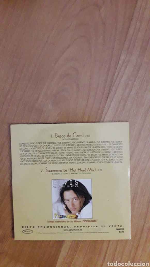 CDs de m&uacute;sica: ELVIS CRESPO. BESOS DE CORAL - Foto 2
