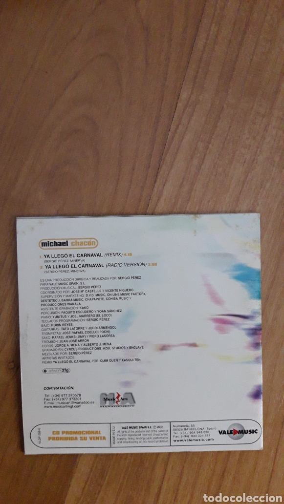 CDs de m&uacute;sica: MICHAEL CHAC&Oacute;N. YA LLEG&Oacute; EL CARNAVAL - Foto 2