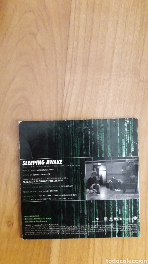 CDs de m&uacute;sica: ROD. SLEEPING AWAKE. BSO MATRIX RELOADED - Foto 2