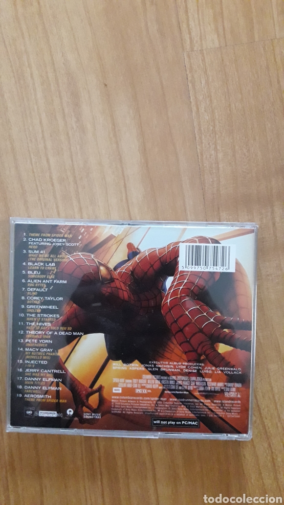 CDs de m&uacute;sica: BSO SPIDERMAN. SPIDER-MAN - Foto 2