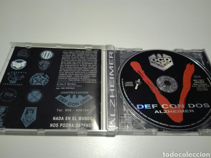 CDs de m&uacute;sica: CD DEF CON DOS. DCD. ALZHEIMER. DRO 1995. - Foto 3