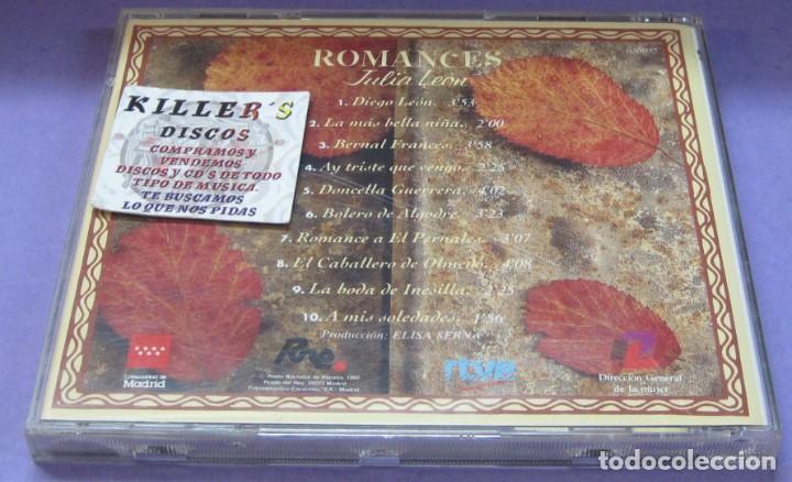 CDs de m&uacute;sica: Romances - Julia Le&oacute;n - CD - Foto 2