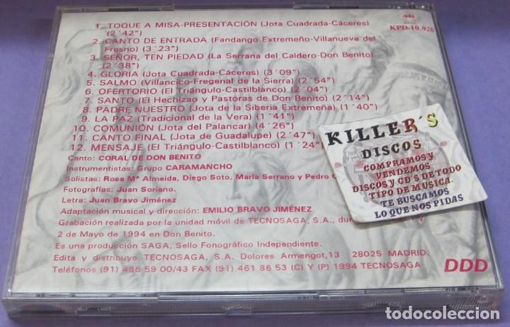 CDs de m&uacute;sica: Misa Popular Extreme&ntilde;a - Don Benito - CD - Foto 2
