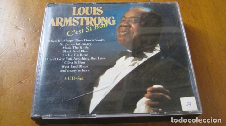 CDs de m&uacute;sica: LOUIS ARMSTRONG - CEST SI BON - TRIPLE CD COMO NUEVO - Foto 1