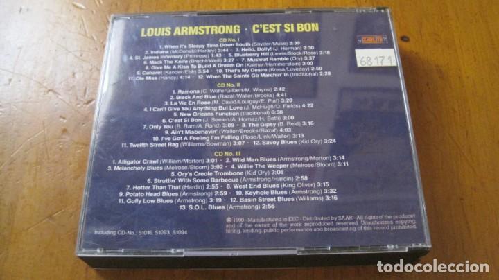 CDs de m&uacute;sica: LOUIS ARMSTRONG - CEST SI BON - TRIPLE CD COMO NUEVO - Foto 3