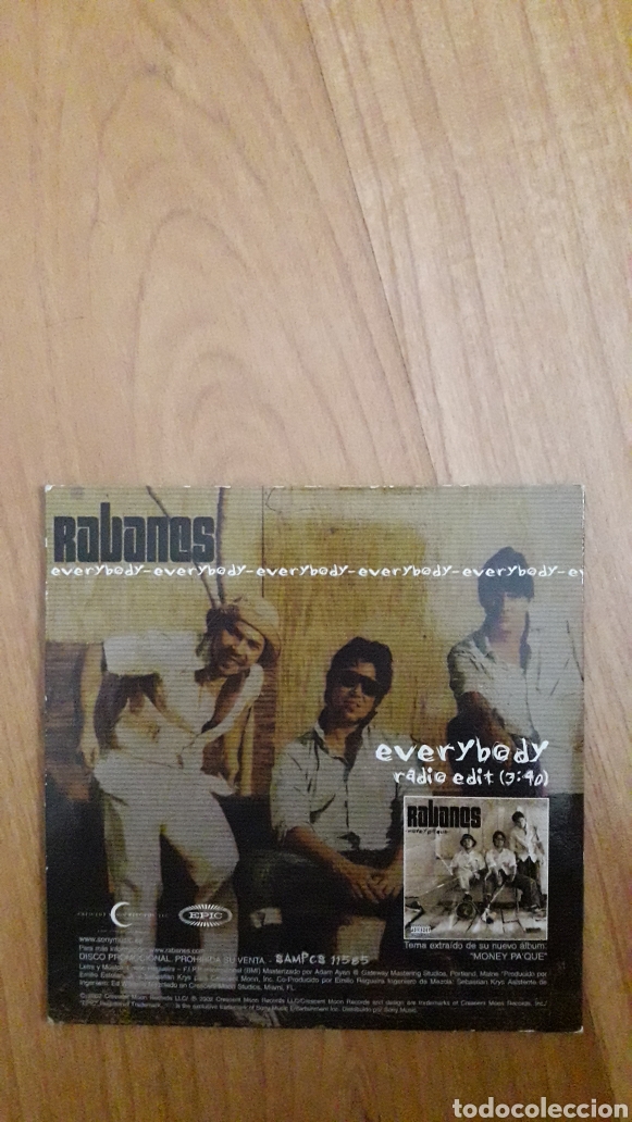 CDs de m&uacute;sica: RABANES. EVERYBODY - Foto 2