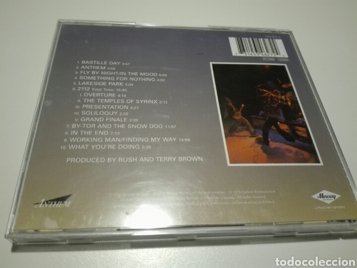 CDs de m&uacute;sica: CD RUSH. ALL THE WORLDS A STAGE. ROCK PROGRESIVO. - Foto 2