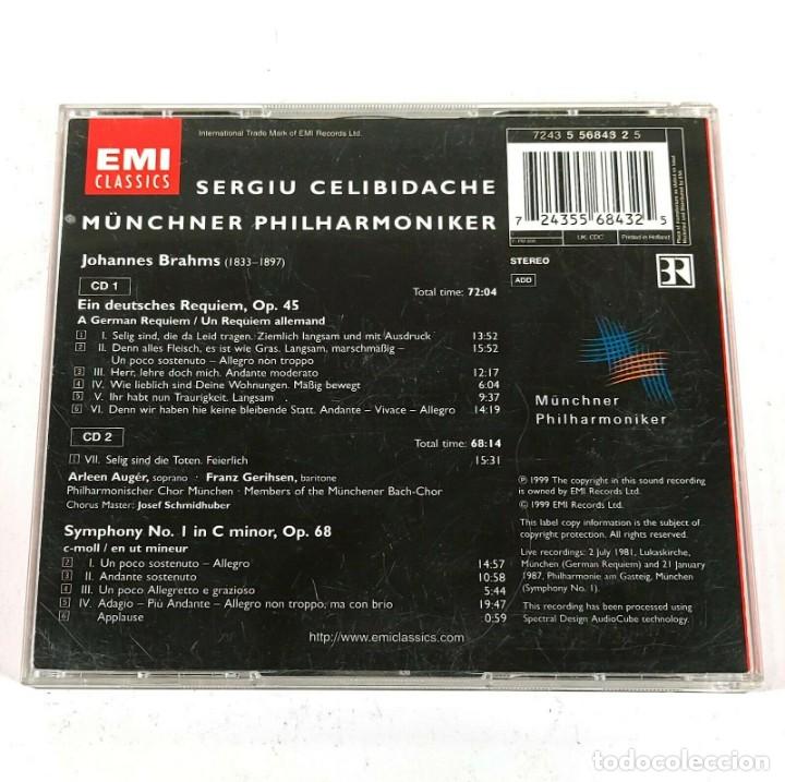 CDs de m&uacute;sica: Celibidache, Brahms I - German Requiem - 2xCD - Foto 2