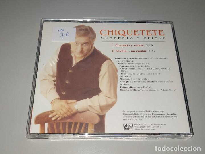 CDs de m&uacute;sica: Chiquetete - Cuarenta y siete (CD, Single) - Foto 2