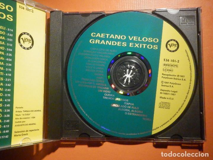 CDs de m&uacute;sica: CD - Compact Disc - Caetano Veloso - Grandes &Eacute;xitos - 1997 - Foto 2