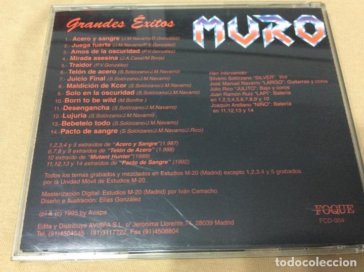 CDs de m&uacute;sica: Muro - Grandes Exitos. 1995 - Foto 2