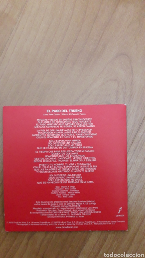 CDs de m&uacute;sica: EL PASO DEL TRUENO - Foto 2