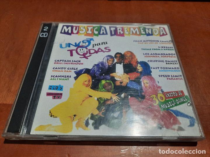 CDs de M&uacute;sica: M&Uacute;SICA TREMENDA. CD DOBLE. BUEN ESTADO. TECNO.