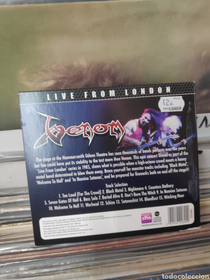 CDs de m&uacute;sica: Venom live from London - Foto 2