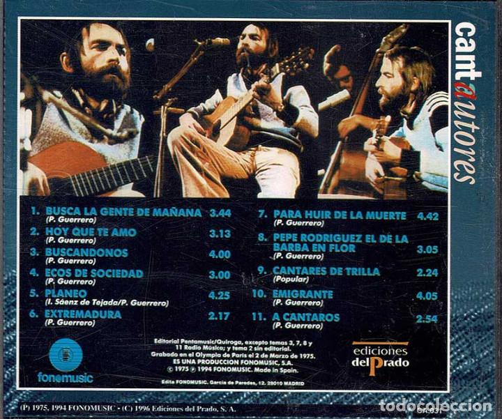 CDs de m&uacute;sica: Pablo Guerrero - En el Olympia. CD - Foto 2