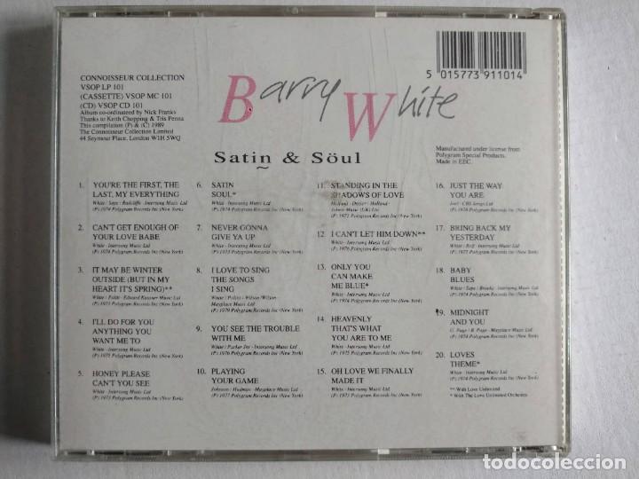 CDs de m&uacute;sica: Barry White - Satin & S&ouml;ul (CD, Comp) - Foto 2