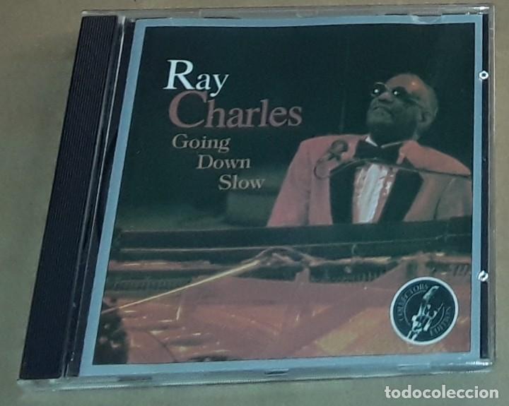 CDs de m&uacute;sica: CD - RAY CHARLES - GOING DOWN SLOW - MADE IN UK - Foto 1