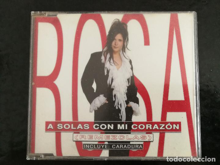 CDs de m&uacute;sica: Rosa- A solas con mi coraz&oacute;n (Remezclas) CD single 2002 - Foto 1