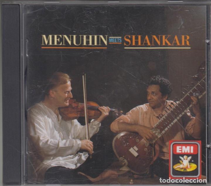 CDs de m&uacute;sica: Menuhin meets Shankar cd 1988 UK - Foto 1