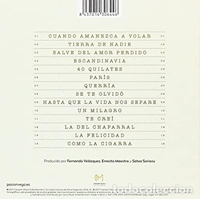CDs de m&uacute;sica: Pasi&oacute;n Vega. 40 Quilates - Foto 2