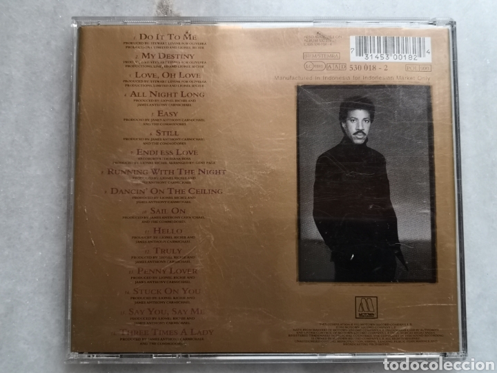 CDs de m&uacute;sica: Cd Lionel Richie Back to Front - Foto 2