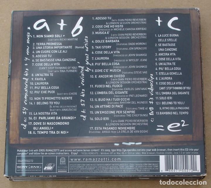 CDs de m&uacute;sica: EROS RAMAZZOTTI - E2 ( 2CD + DVD) 2007 - DIGIPAK - Foto 5