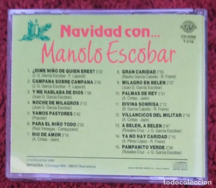 CDs de m&uacute;sica: MANOLO ESCOBAR (CANTA LA NAVIDAD) CD 1990 - Foto 2