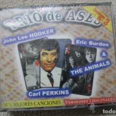 CDs de Música: TRIPLE CD TRIO DE ASES JOHN LEE HOOKER ERIC BURDON THE ANIMALS CARL PERKINS PRECINTADO. Lote 400836104